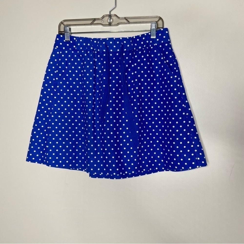 J Crew Polka Dot A Line Skirt With Pockets Size 4 - Picture 2 of 8